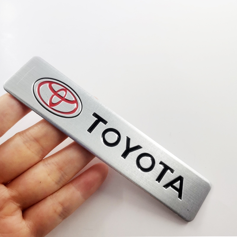 สติกเกอร์อลูมิเนียม ลายโลโก้ TRD TOYOTA สําหรับตกแต่งรถยนต์ TOYOTA จํานวน 1 ชิ้น