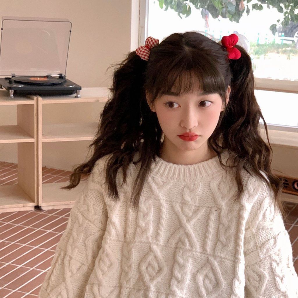 [Magpie] สาวหวาน ลายสก๊อต สีแดง โบว์ ยางรัดผม สาว ตุ๊กตา ผม วงกลม เชือกผูกผม ยางรัดผม ลูกบอล เครื่องประดับผม