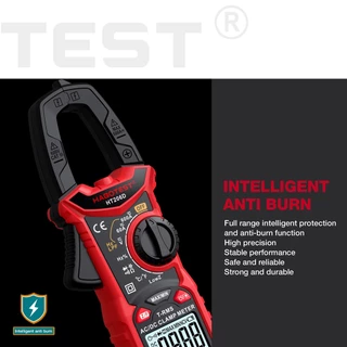 【จัดส่งจากกรุงเทพ】HABOTEST HT206 แคลมป์มิเตอร์ 600V AC/DC 6000 นับดิจิตอล มัลติมิเตอร์ ปัจจุบันอัตโนมัติช่วงมัลติมิเตอร์ 600A แอมป์ ทดสอบ แรงดันไฟฟ้า โอห์ม ความต่อเนื่อง Hz