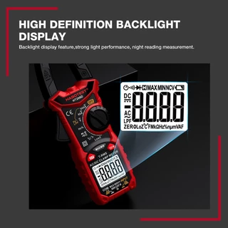 【จัดส่งจากกรุงเทพ】HABOTEST HT206 แคลมป์มิเตอร์ 600V AC/DC 6000 นับดิจิตอล มัลติมิเตอร์ ปัจจุบันอัตโนมัติช่วงมัลติมิเตอร์ 600A แอมป์ ทดสอบ แรงดันไฟฟ้า โอห์ม ความต่อเนื่อง Hz