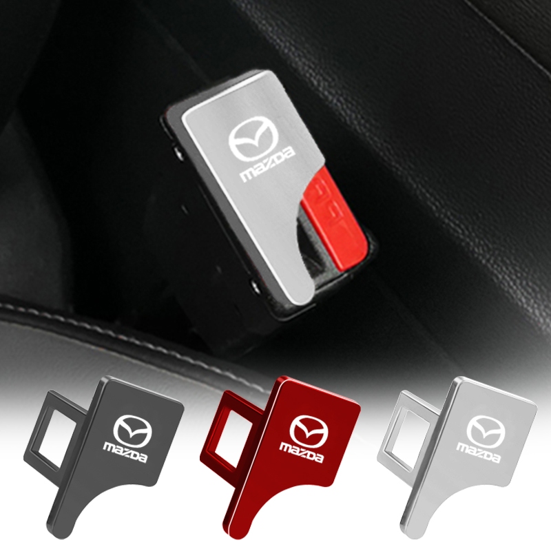 คลิปหัวเข็มขัดนิรภัยรถยนต์ 3 สี สําหรับ Mazda 2 3 5 6 2017 CX-4 CX-5 CX-7 CX-9 CX-3 CX-5 1 ชิ้น