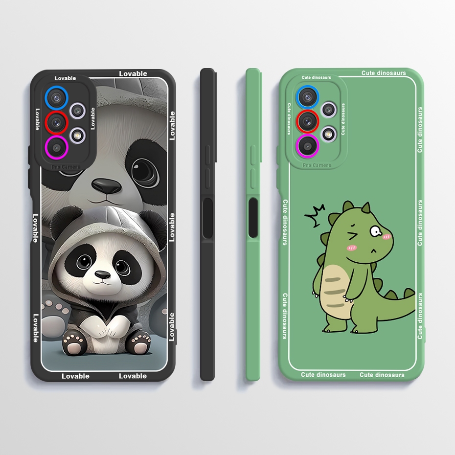 เคสโทรศัพท์ซิลิโคน TPU แบบนิ่ม ลายแพนด้าน่ารัก สําหรับ Samsung Galaxy A13 SM-A135F A 13 4G 2022