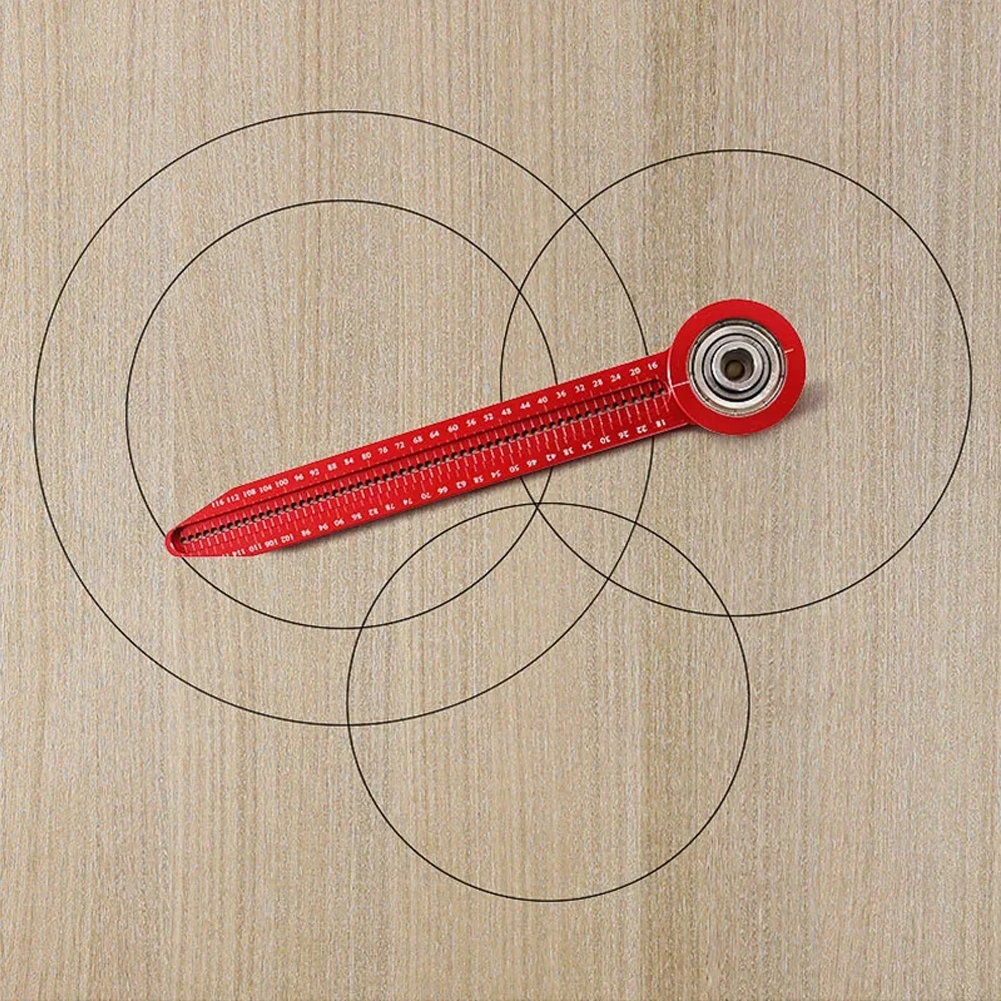Woodworking Drawing Compass Circular Drawing Tool Hole Ruler High precision Woodworking Scribe Gauge