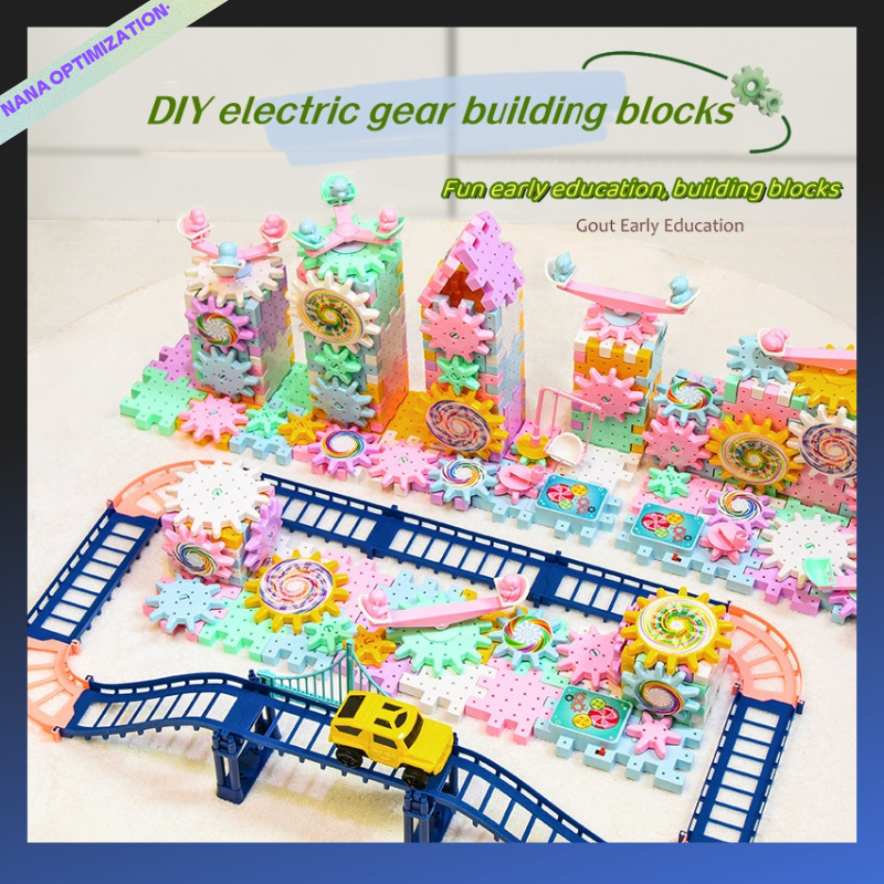 บล็อกตัวต่อไฟฟ้า วิทยาศาสตร์ และการศึกษา เกียร์กลไก diy ของเล่นตัวต่อปริศนา สําหรับเด็กผู้ชาย และเด็กผู้หญิง ของเล่นปริศนา แบบโต้ตอบ