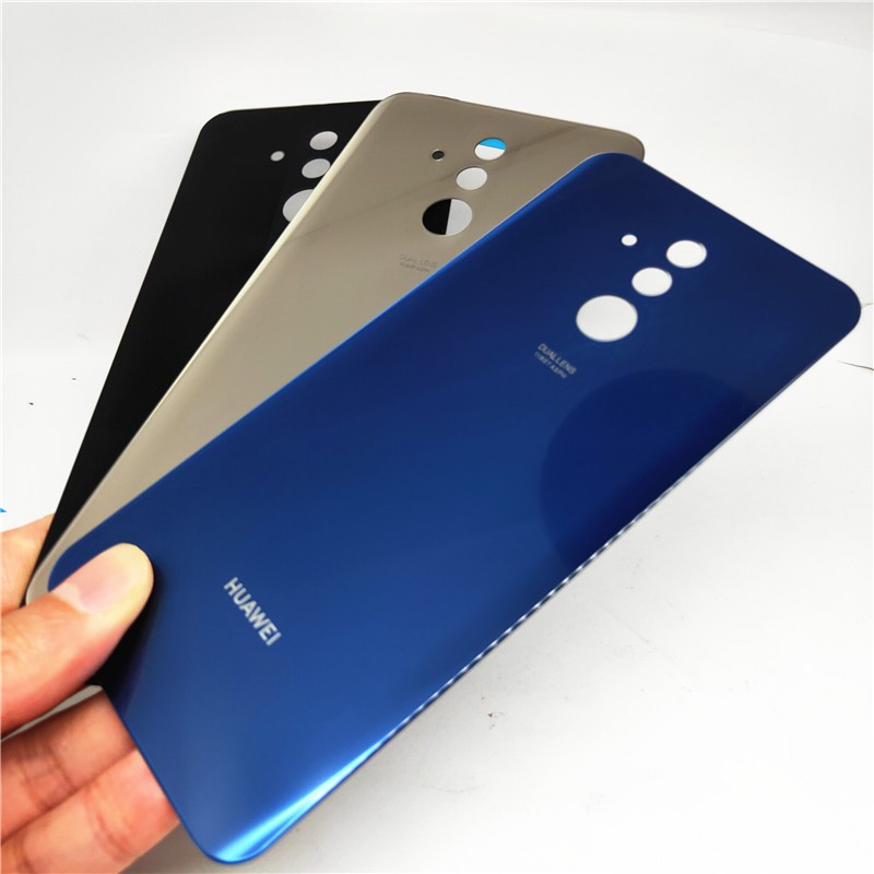 สําหรับ Huawei Mate 20 Lite ฝาหลังแบตเตอรี่ด้านหลังประตู 3D แผงกระจกสําหรับ Mate 20 Lite แบตเตอรี่เป