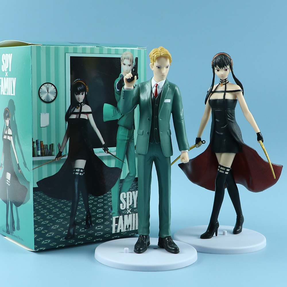 โมเดลฟิกเกอร์ PVC อนิเมะญี่ปุ่น Loid Forger Yor Briar Yor Forger Anya SPY×FAMILY ของขวัญ ของเล่นสําหรับเด็ก 2 ชิ้น ต่อชุด