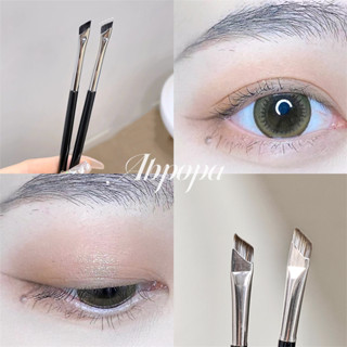 Abpopa® แปรงแต่งหน้า หัวเฉียง หัวกลม แบบนิ่ม ขนาดเล็ก