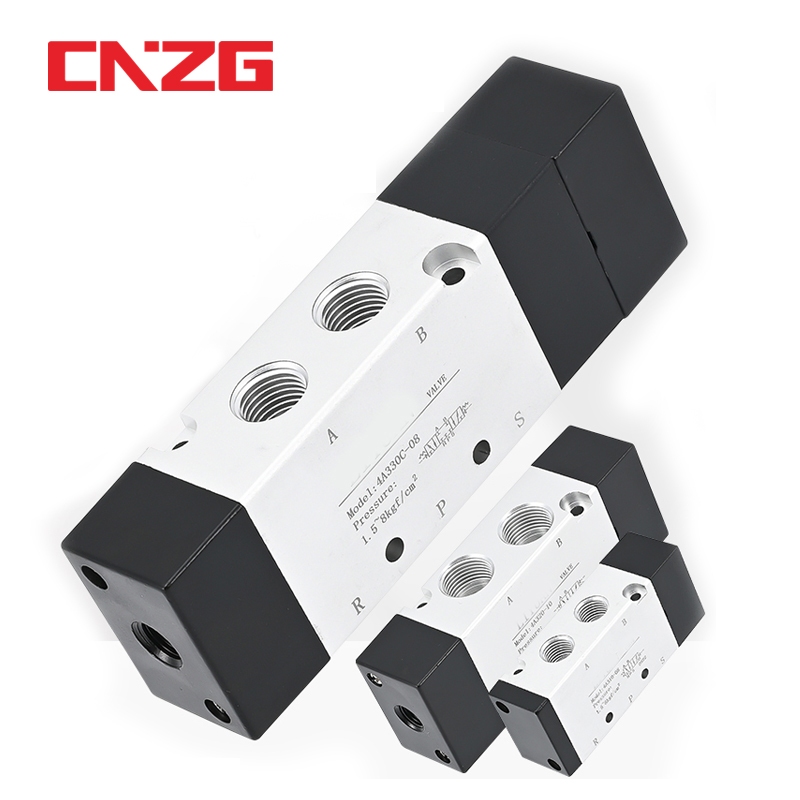 နယူးမက်တစ် ဂက်စ်ဗယ်လ် 5 ပေါက် 4A220/4A210/4A120 5/2 Way Single/Double 1/4" 3/8"