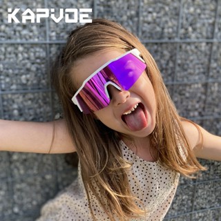 Kapvoe แว่นตากันแดด UV400 สําหรับเด็กผู้ชาย ผู้หญิง 8-15 ปี