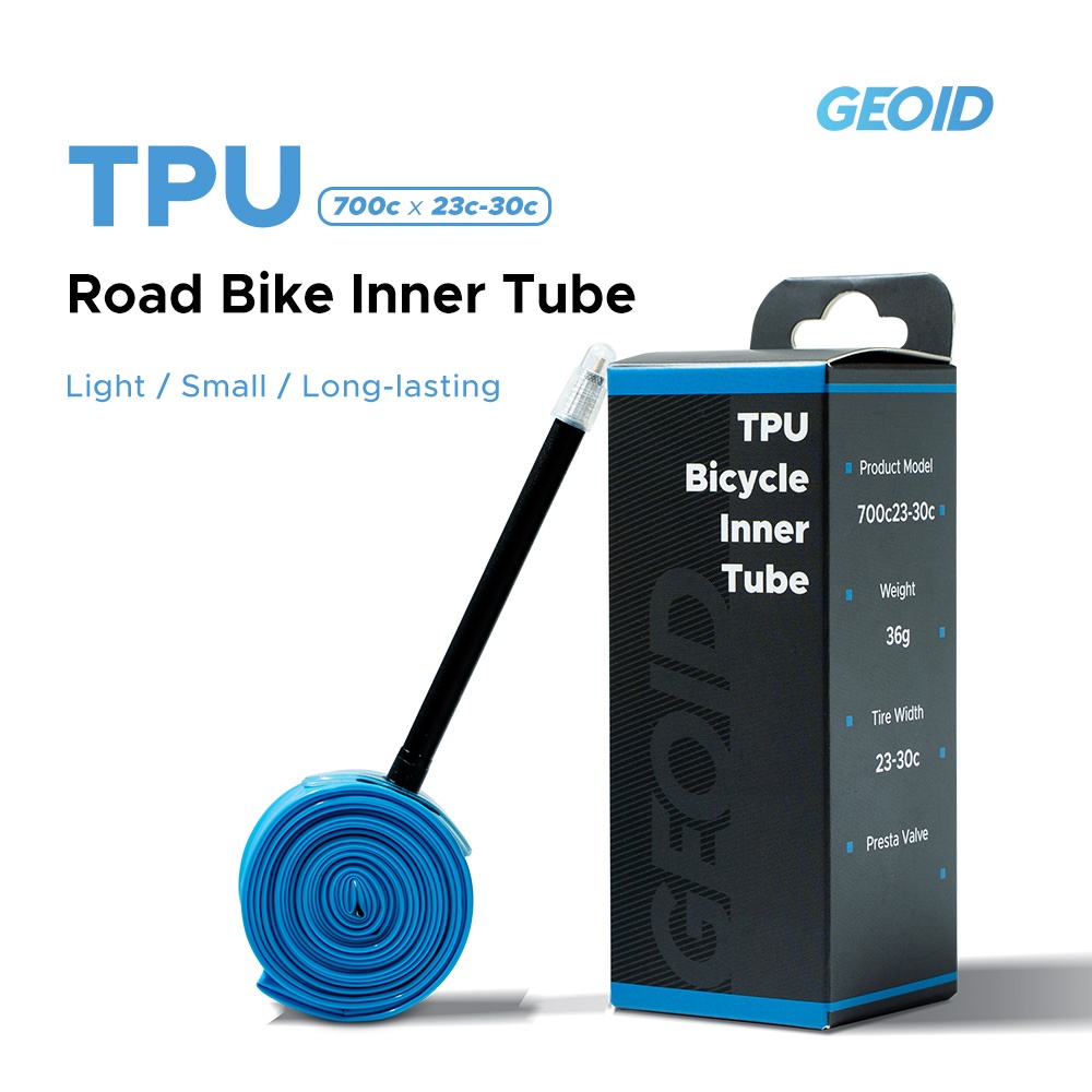Geoid ยางในรถจักรยาน TPU เบาพิเศษ 700x23C 25C 28C 30C