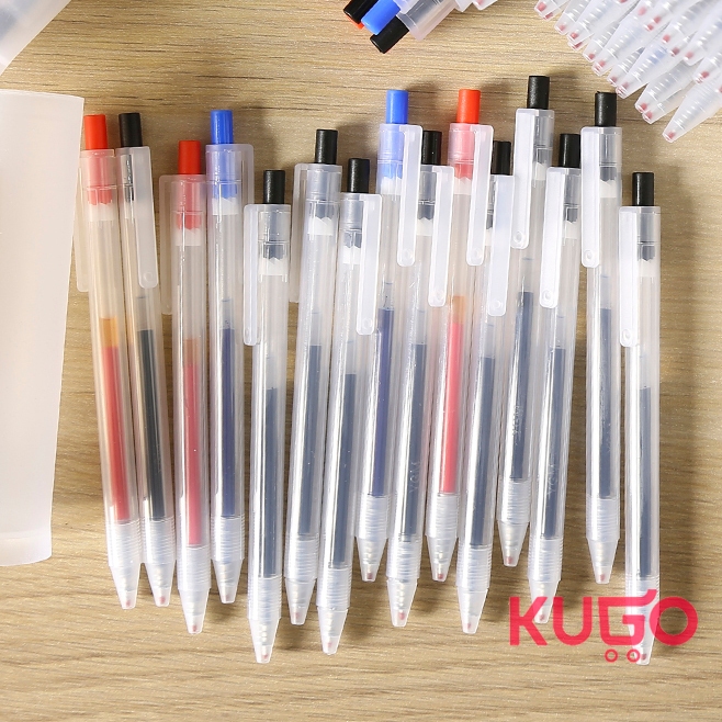 0.5 มม. ยืดหดได้ ปากกาเจล สีดํา สีน้ําเงิน สีแดง หมึกเจล ปากกากด นักเรียน สํานักงาน เครื่องเขียน