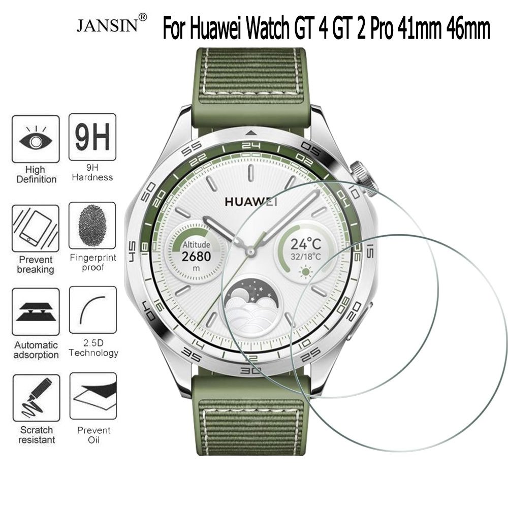 ฟิล์มกระจก Huawei Watch GT4 ฟิล์มกระจกนิรภัยกันรอยหน้าจอ สําหรับ Huawei Watch GT 2 Pro Watch GT 4 41mm 46mm Smart Watch สมาร์ทวอทช์