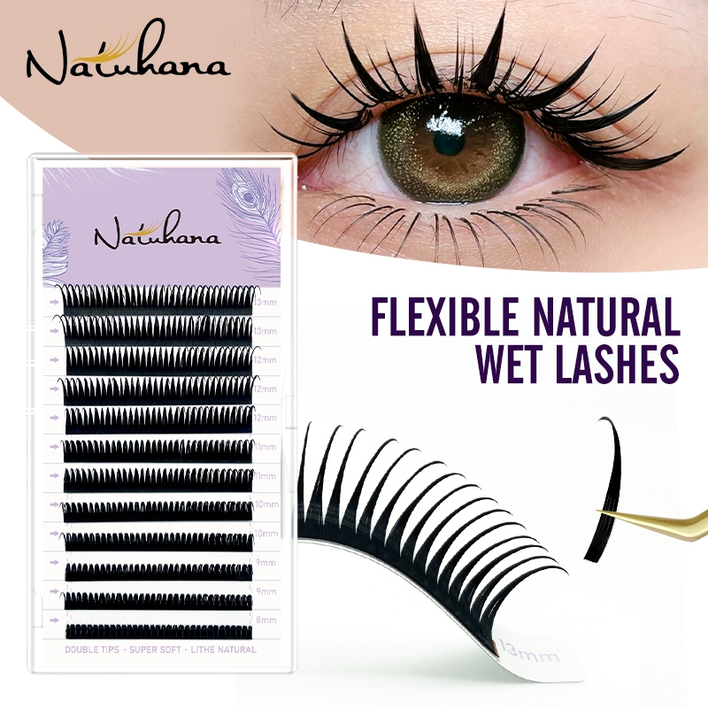 Natuhana Wispy ขนตาปลอม ขนปุยนุ่ม พรีเมี่ยม สําหรับแต่งหน้า