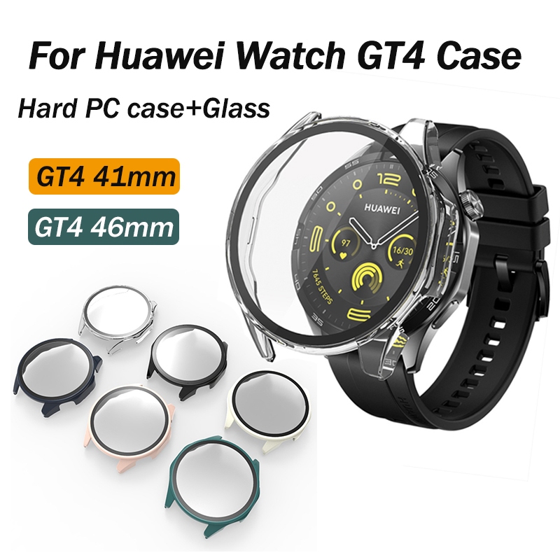 เคส PC แบบแข็ง และฟิล์มกระจก กันกระแทก สําหรับ Huawei Watch GT4 Huawei Watch GT4 41 มม. 46 มม.