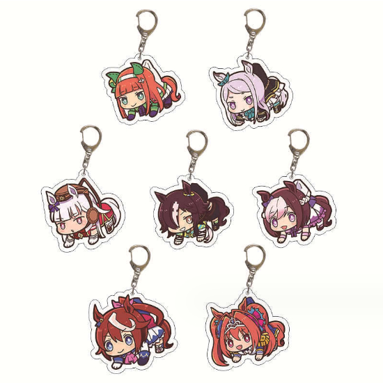 Horse Racing Lady East China Sea Emperor สองมิติการ์ตูนอะนิเมะ สินค้า Mu สีขาว McQueen Badge จี้บาร์