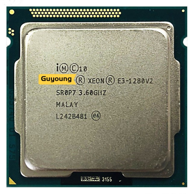 โปรเซสเซอร์ CPU YZX Xeon E3 1280v2 E3-1280v2 E3 1280 V2 3.6 GHz Quad-Core 69W LGA 1155