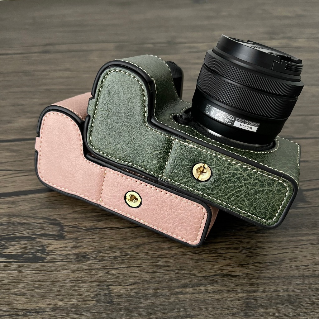 Fujifilm XS20 กระเป๋ากล้องหนัง PU กล้องครึ่ง Body Grip Strap สําหรับ Fujifilm XS20
