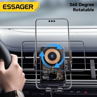 Essager 15W Wireless Charger ที่วางโทรศัพท์ในรถยนต์ปิดอัตโนมัติ CP Holder Dashboard Mount