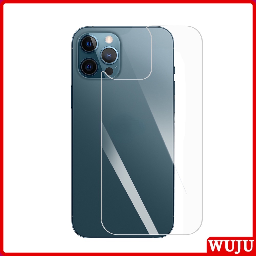 Wuju กระจกนิรภัยกันรอยหน้าจอ ด้านหลัง ใสมาก สําหรับ iPhone 17 11 12 13 14 15 Pro Max XS Max Plus Air