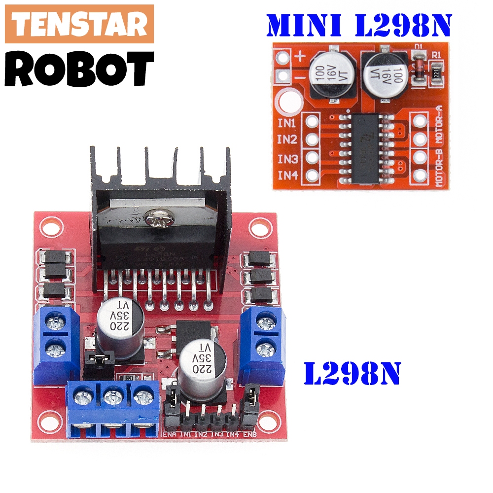 L298n 2A DC มอเตอร์สเต็ปเปอร์ ไดรเวอร์ ควบคุมความเร็ว โมดูลสะพาน H คู่ สําหรับ Arduino Smart Robot 2