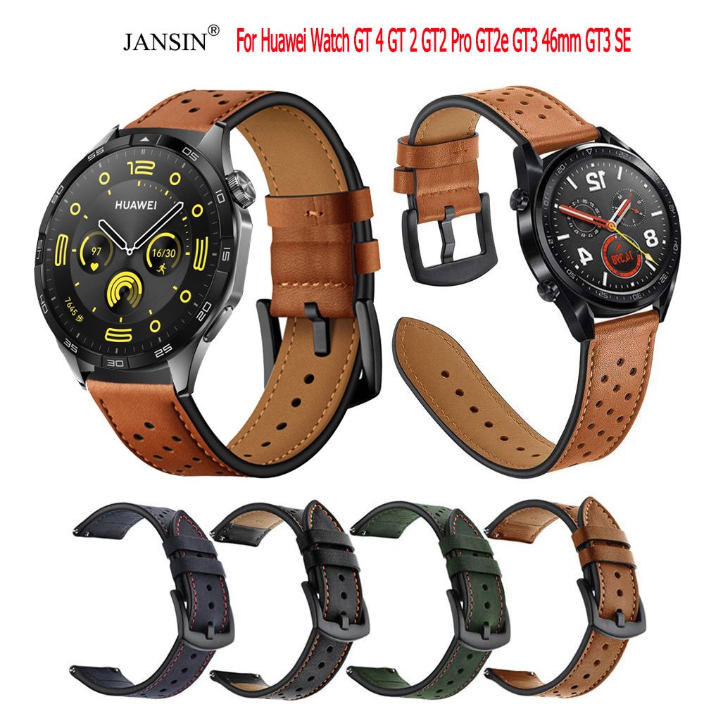 สายหนัง สำหรับ huawei watch gt4 สายหนังแบบใหม่ สำหรับ Huawei Watch GT 4 GT 2 GT2 Pro GT2e GT4 46mm Smart Watch สมาร์ทวอทช์