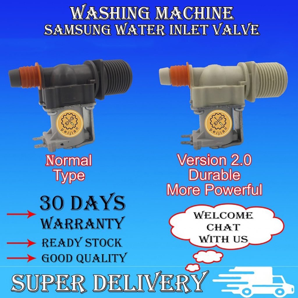 เครื่องซักผ้าถัง SAMSUNG น้ํา INLET VALVE WA70H4000SG WA70H4000 WA75H4000SG WA75H4200SG WA75H4200SW 