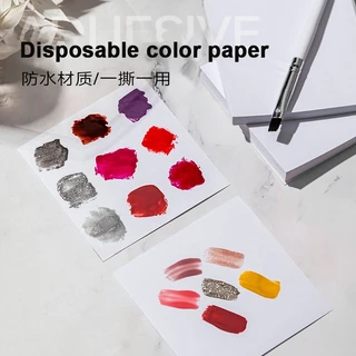 กระดาษผสมสี แบบใช้แล้วทิ้ง สําหรับการเสริมสร้างเล็บ สไตล์ญี่ปุ่น กาวสองหน้า หนา มัลติฟังก์ชั่น สีย้อมสี ฮาโล การย้อมเล็บ กันน้ํา เครื่องมือกาวน้ํามัน