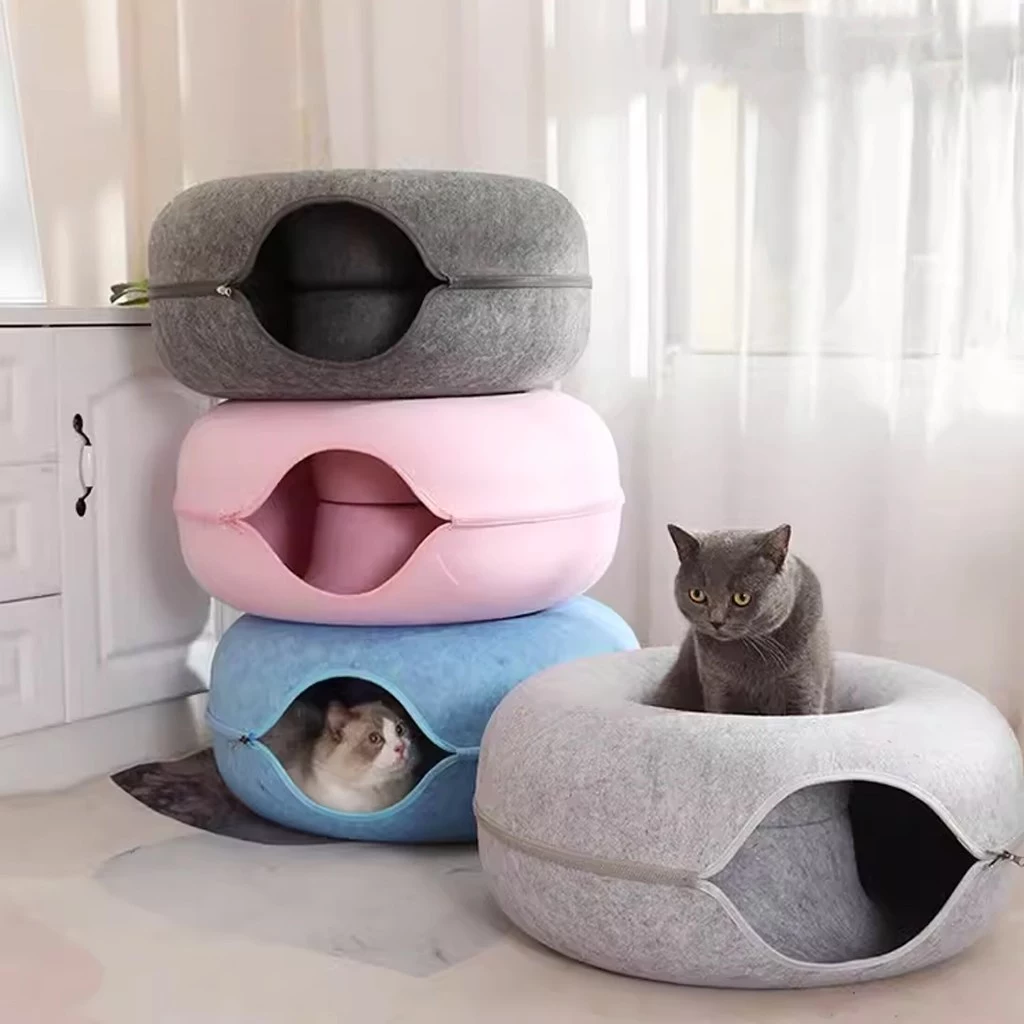 บ้านแมวอุโมงค์โดนัท ของเล่นแมวและที่นอนแมว thumbnail 3