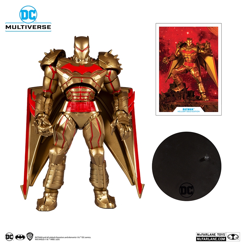 McFarlane Toys DC Multiverse Batman Hellbat Gold Edition 7 inches