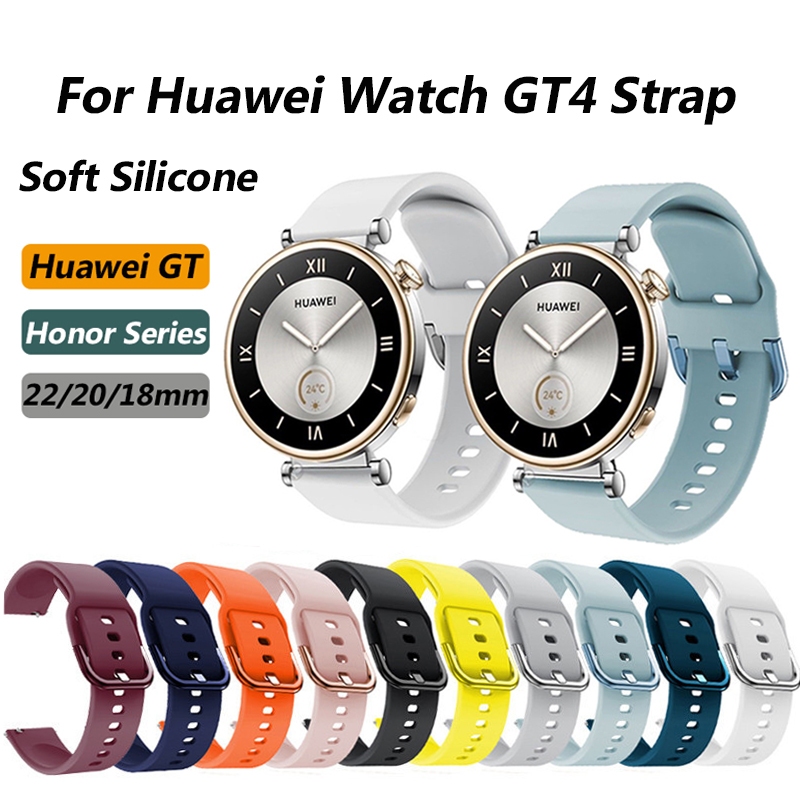 สายนาฬิกาข้อมือ ซิลิโคนนิ่ม แบบเปลี่ยน สําหรับ Huawei GT4 GT3 GT2 Watch 3 3pro Honor Magic Watch2