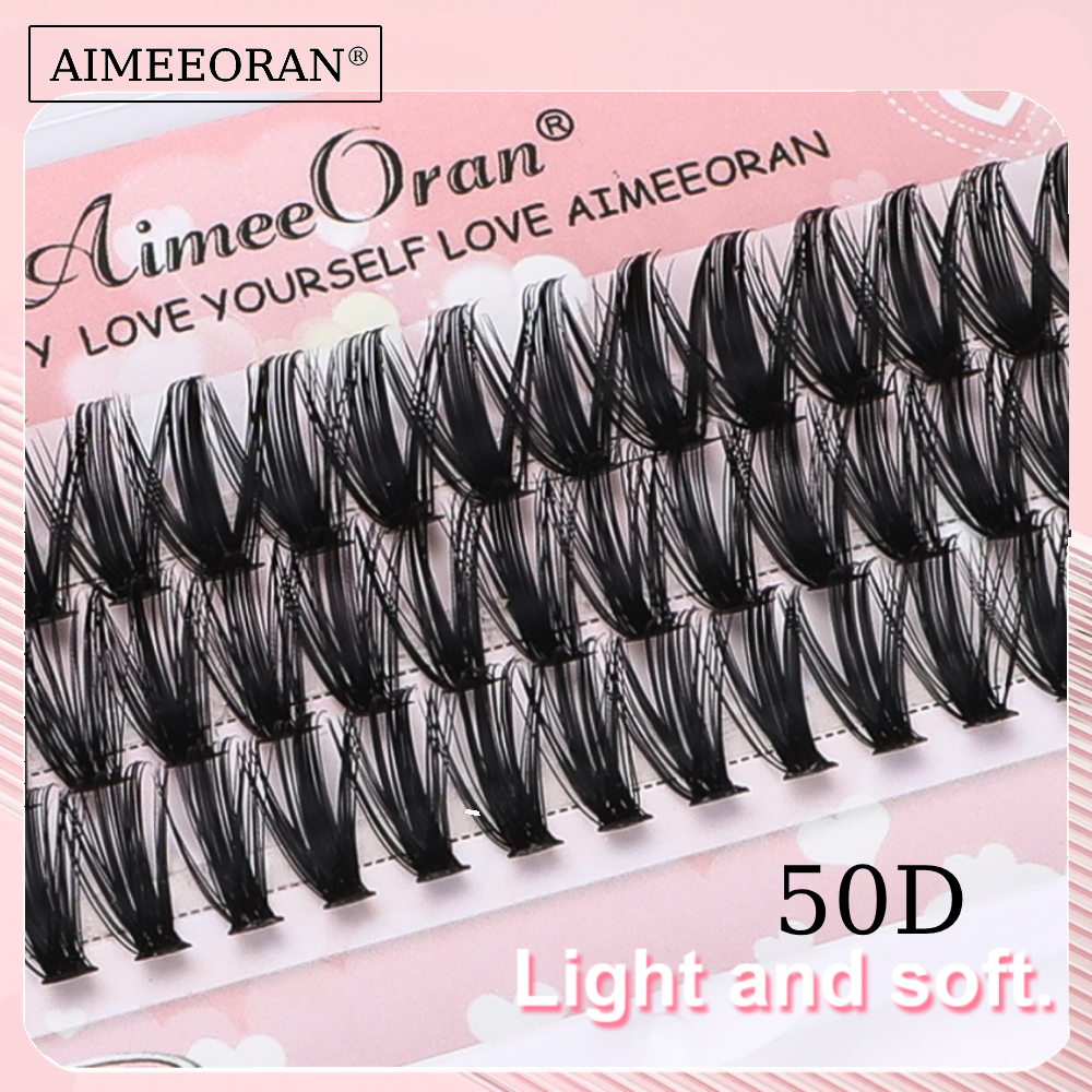 Aimeeoran ขนตาปลอม 50D ต่อขนตา คละแบบ
