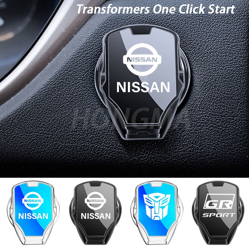 ฝาครอบปุ่มสตาร์ทเครื่องยนต์รถยนต์ สําหรับ Nissan Kicks 2022 Note Almera Terra Navara d40 nismo xtrail t32 March Cube Vision teana j32 Leaf Juke