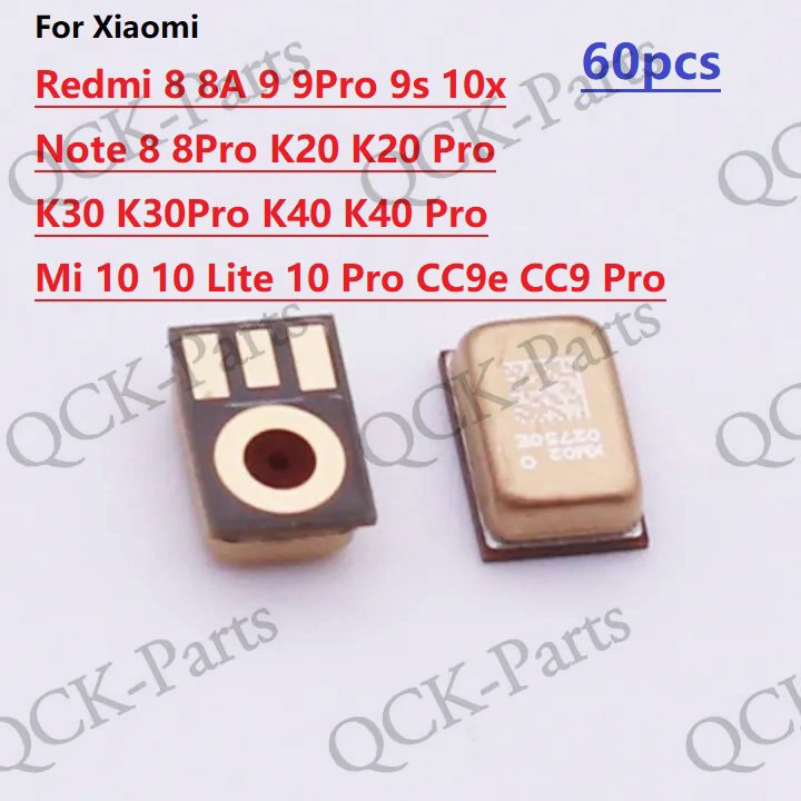 ตัวรับสัญญาณไมโครโฟน ลําโพงไมโคร แบบเปลี่ยน สําหรับ Xiaomi Redmi 8 8A 9 9Pro 9s 10x Note 8 8Pro K20 