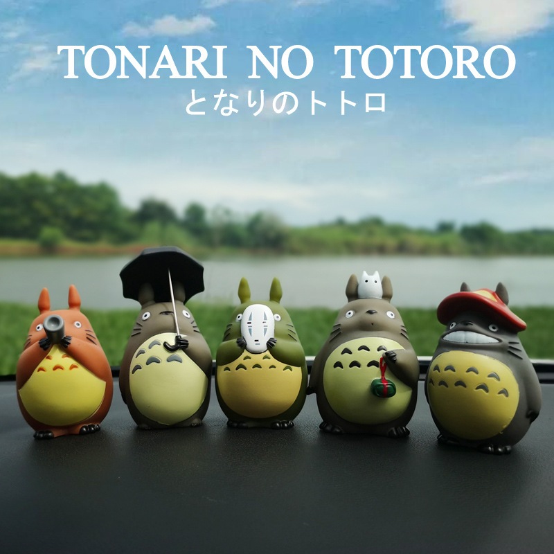 โมเดลฟิกเกอร์ PVC รูปการ์ตูนอนิเมะ Hayao Miyazaki Studio Ghibli Totoro No Face Man Q Version ขนาด 10 ซม. 5 สไตล์ ของขวัญ ของเล่นสําหรับเด็ก