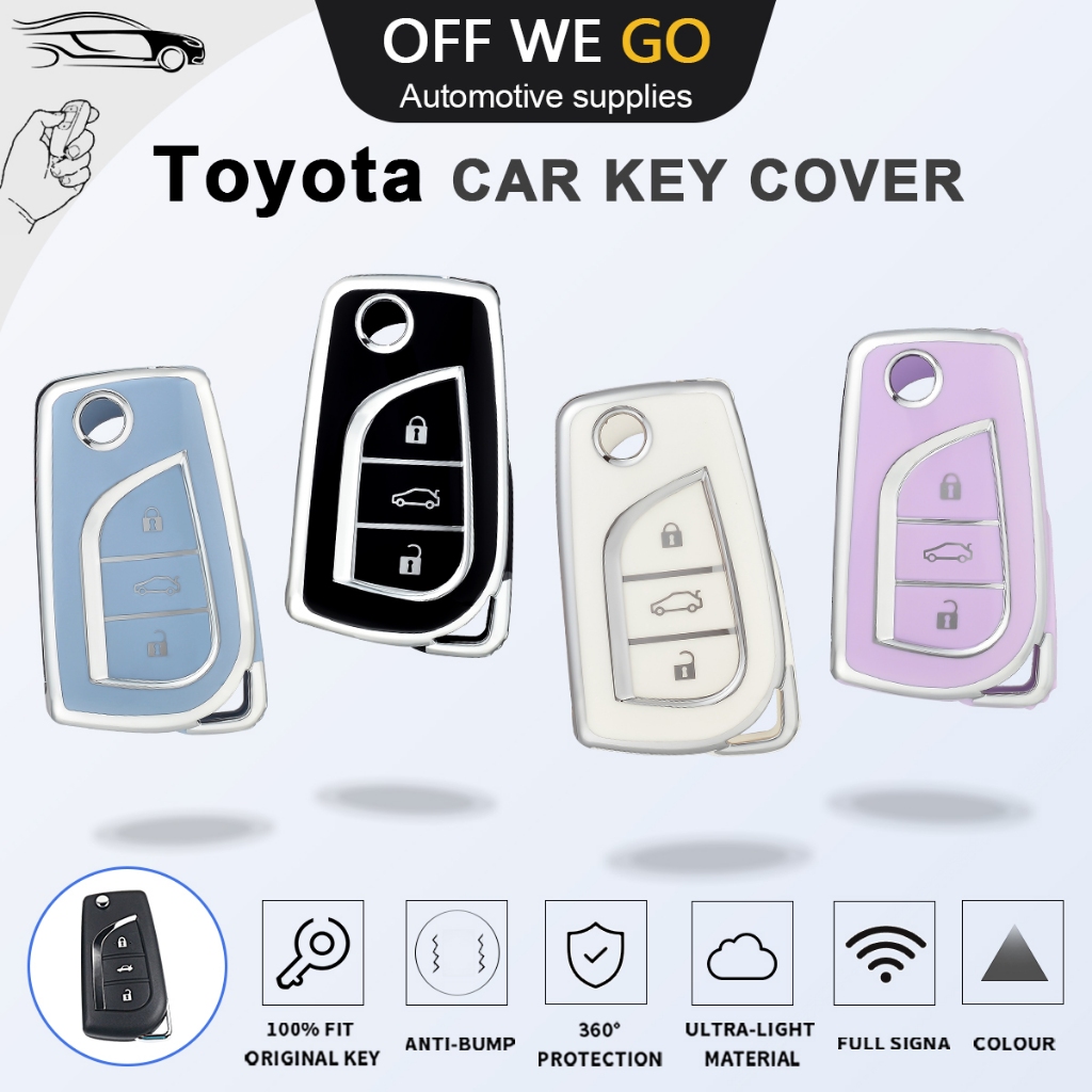 เคสกุญแจ toyota revo altis innova hilux auris corolla เคสกุญแจรีโมท Tpu สําหรับ