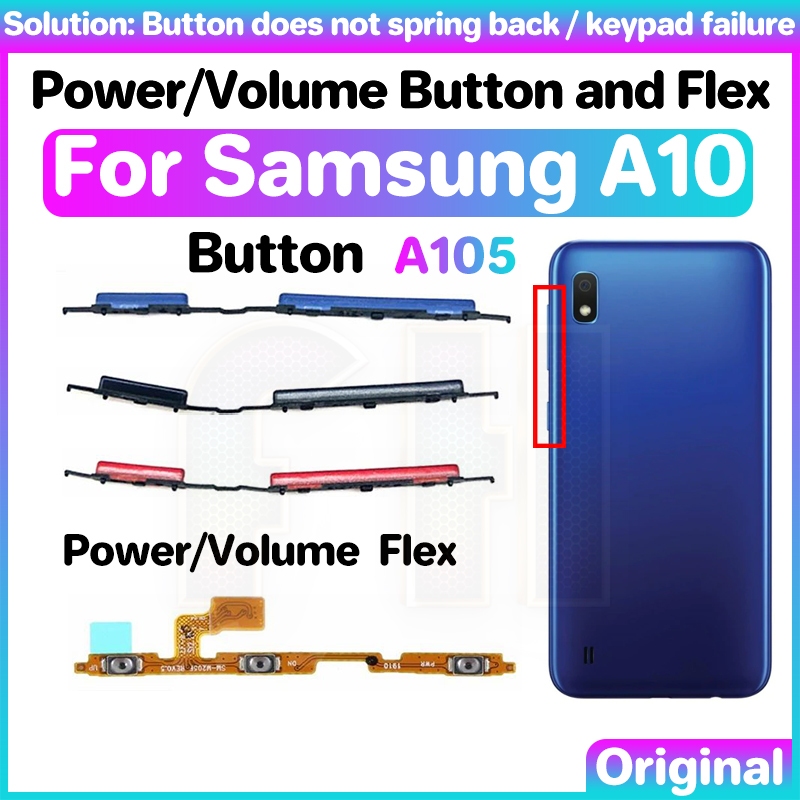 ปุ่มปรับระดับเสียง สําหรับ Samsung Galaxy A10 A105