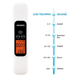 Inkbird 3in1 TDS Water Quality Tester Pen เครื่องทดสอบคุณภาพน้ำพกพา ตรวจคุณภาพน้ำ Tdsปากกาทดสอบคุณภาพน้ําดิจิทัล