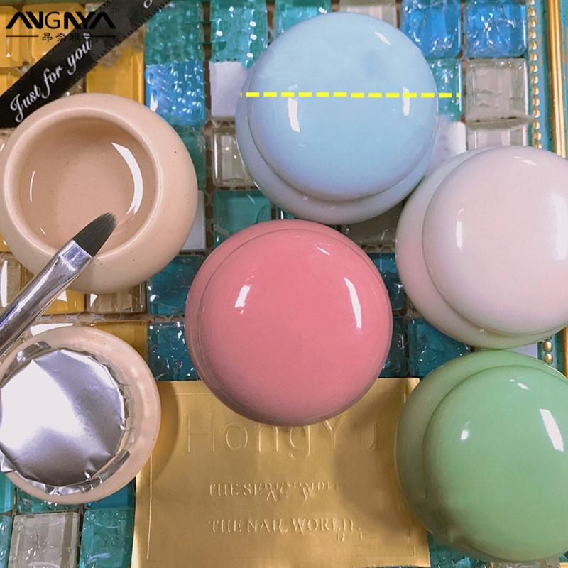 ถ้วยเซรามิค พร้อมฝาปิด สําหรับใส่น้ํายาล้างเล็บ 1 ชิ้น