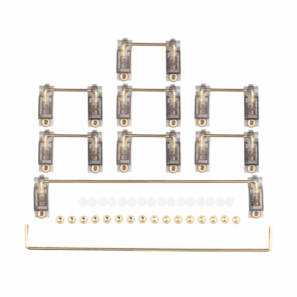 PCB Stabilizer V2 Smokey โปร่งใส Mount สกรูโคลง 4x2u 7x2u 6.25u 7u แป้นพิมพ์เครื่องกลอุปกรณ์เสริม