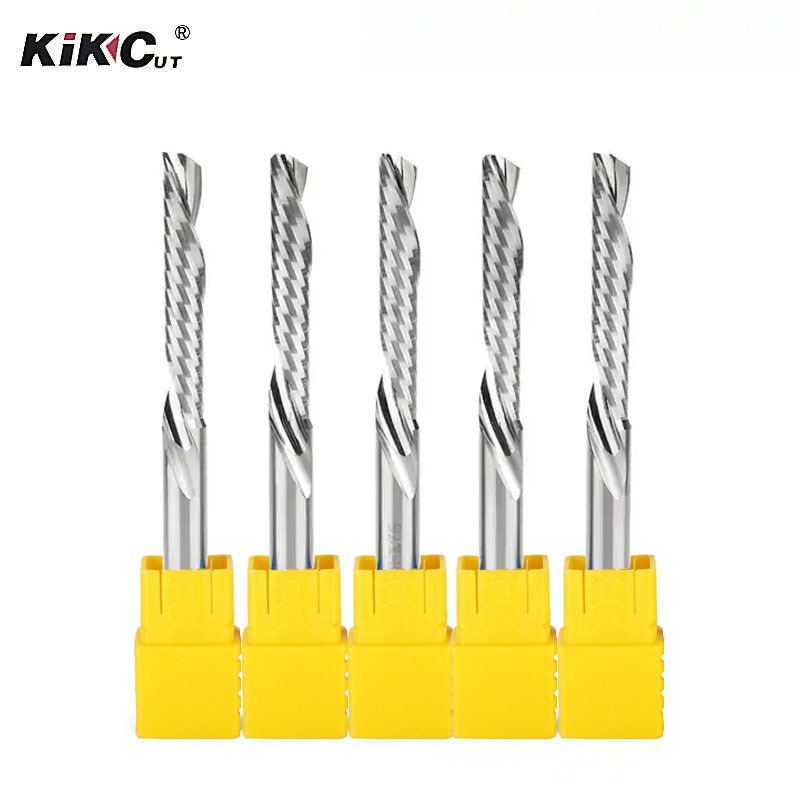 1pc End Mill อะคริลิคเครื่องตัดมิลลิ่ง 3.175 มม.คาร์ไบด์ ดอก CNC Router Bit สําหรับอะคริลิค PVC
