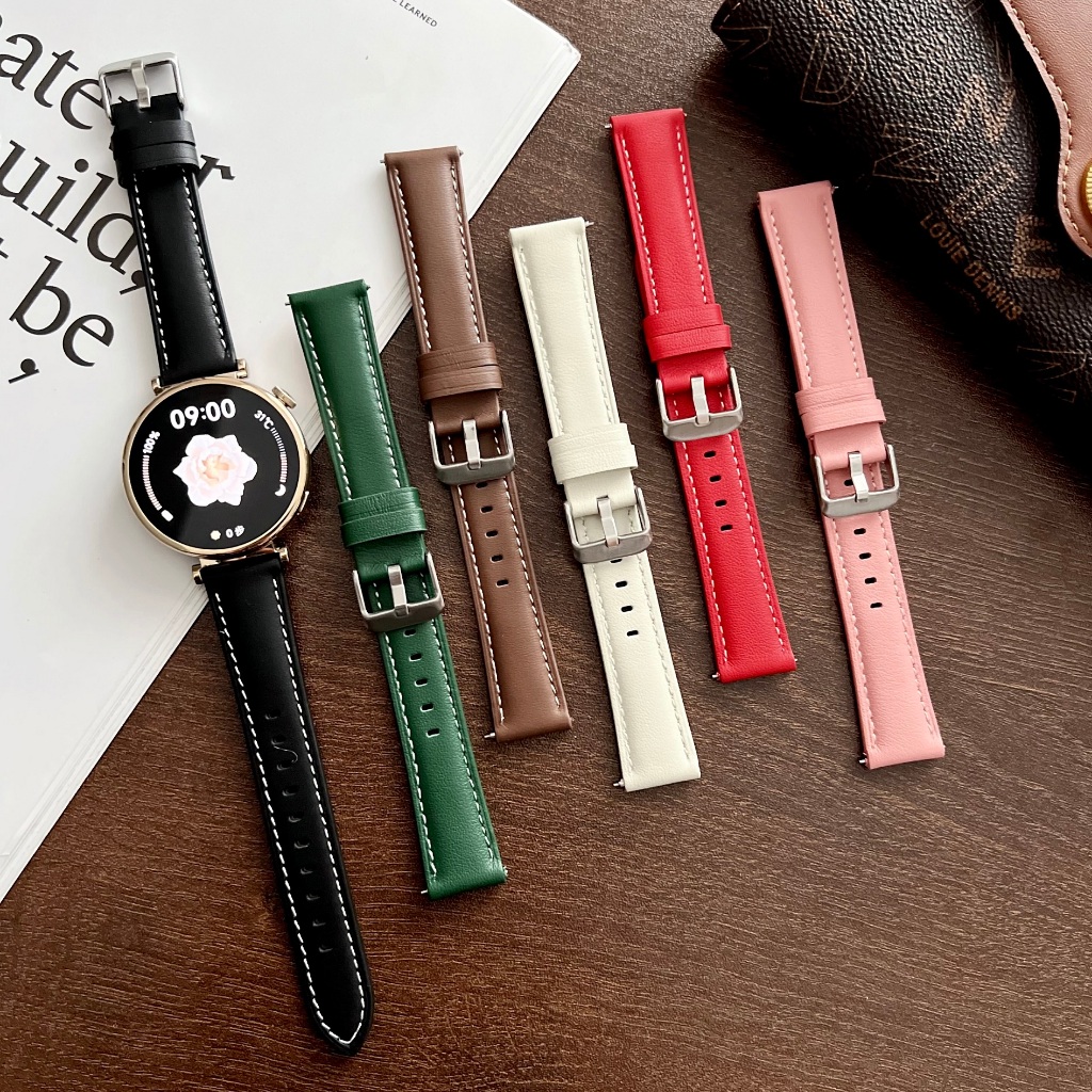 Leather Strap For Huawei watch gt 6 pro สาย huawei watch gt 5 pro Strap สายนาฬิกา huawei watch gt 4 