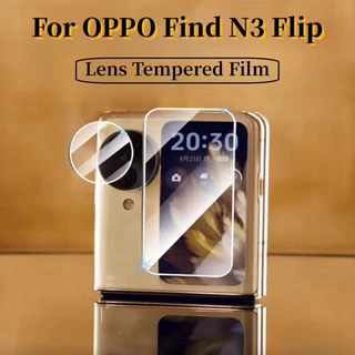 2in1 ฟิล์มกระจกนิรภัยกันรอยหน้าจอ เลนส์กล้อง 3D แบบใส สําหรับ Oppo Find N3 N2 FindN2 Flip N2Flip Filp CPH2437 FindN2Flip N3Flip PHT110