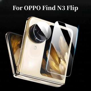2in1 ฟิล์มกระจกนิรภัยกันรอยหน้าจอ เลนส์กล้อง 3D แบบใส สําหรับ Oppo Find N3 N2 FindN2 Flip N2Flip Filp CPH2437 FindN2Flip N3Flip PHT110