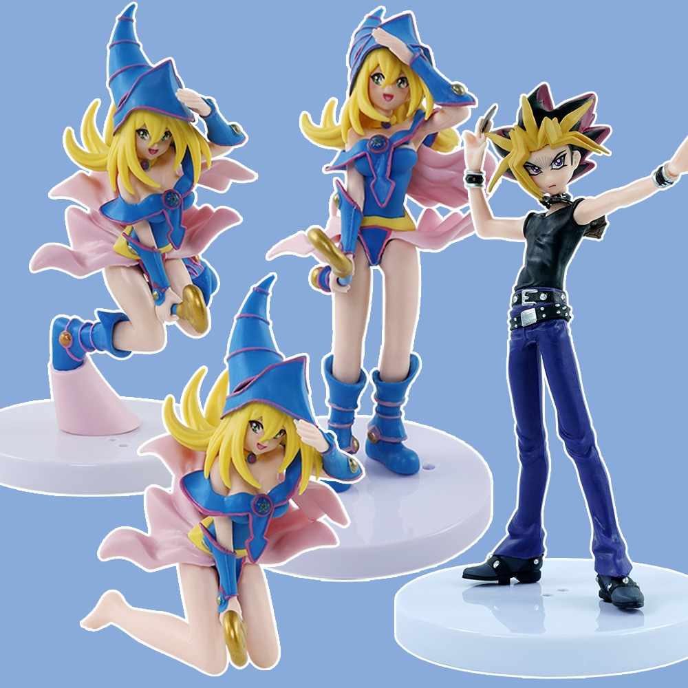 1 ชิ้น 12-17 ซม. อะนิเมะ Yu-Gi-Oh! ฟิกเกอร์ Yugi Muto Seto Kaiba Joey Wheeler Black Magician Girl Mana PVC โมเดลตุ๊กตาของเล่น