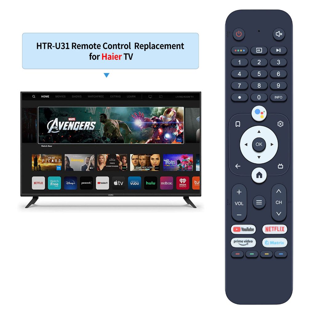 เสียงใหม่ HTR-U31 สําหรับ Haier LED TV รีโมทคอนโทรล H55K66UG H58K66UG H65K66UG