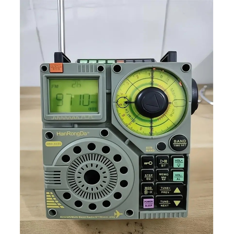 ⭐⭐⭐Hrd-a320 AIR FM MW SW VHF WB วิทยุแบบพกพาลําโพงบลูทูธการบินวิทยุ AIR Maritime รองรับ T-FLASH AUX