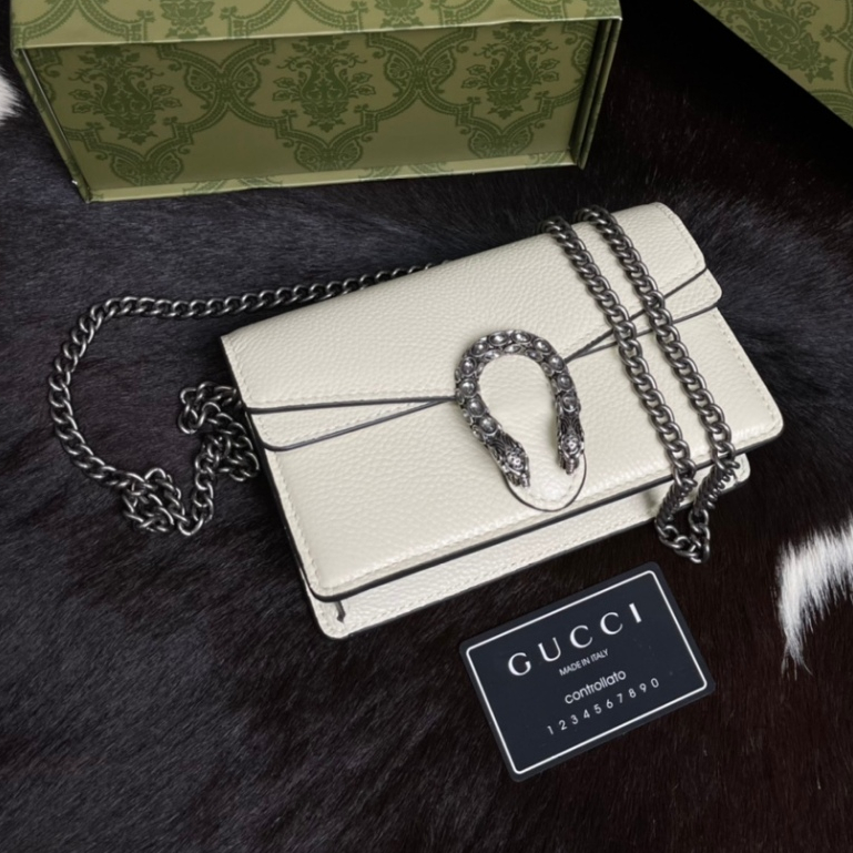 Gucci กระเป๋า Dionysus ขนาดเล็ก เลขที่: 476430 Gucci Dionysus กระเป๋าสะพายข้าง หนัง แบบเต็ม ส่งพร้อมกล่องของขวัญแบรนด์]