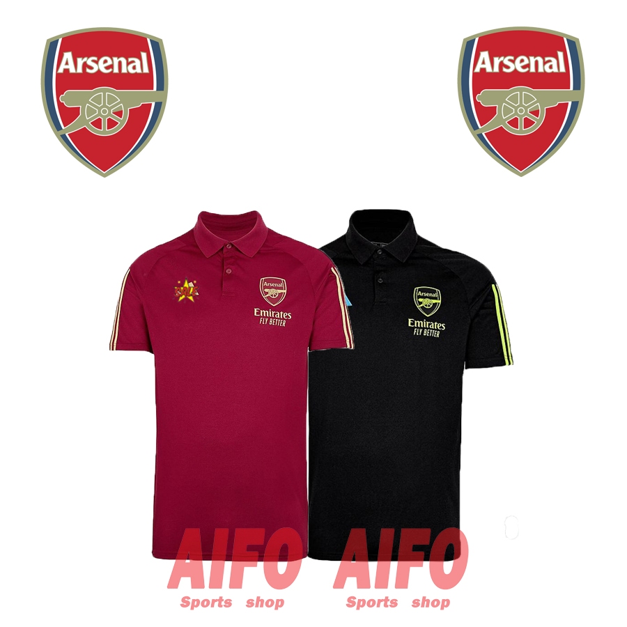 เสื้อโปโลแขนสั้น ลายทีมชาติฟุตบอล Arsenal 2023 ชุดกีฬา สําหรับผู้ชาย
