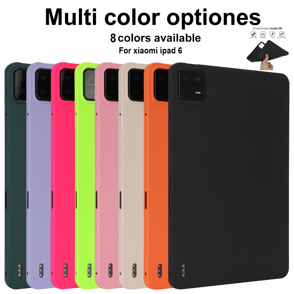 สําหรับ Xiaomi Pad 7 6 Pro MiPad 7 6 2023 2024 ซิลิโคนเหลวนุ่มกันกระแทกสําหรับ Mi Pad 7 Pro MiPad7 1