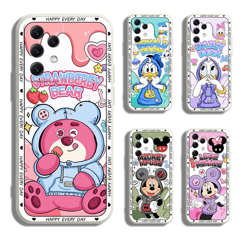 เคส Samsung A06 A55 A35 A15 A25 A05 A05S M14 J6 plus 4G 5G Prime นิ่ม ลายมิกกี้ มินนี่เมาส์ สําหรับ